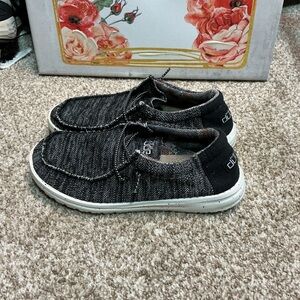 Hey Dude Charcoal and Cream Women's Loafers